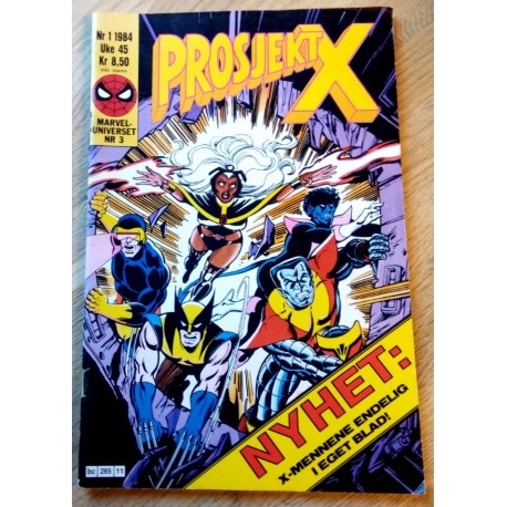 Marveluniverset: 1984 - Nr. 1 - Prosjekt X