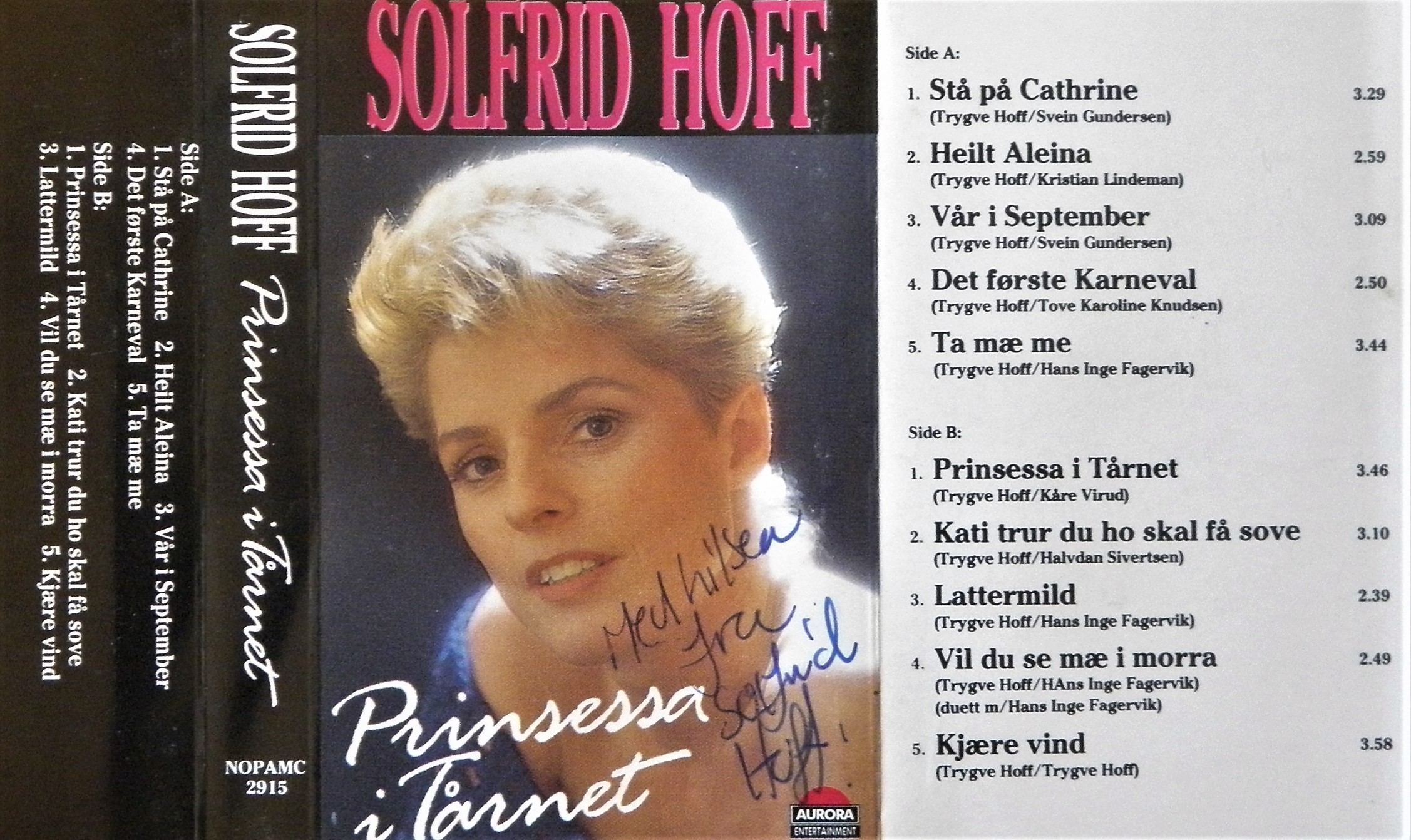 LAVA参加 SOLFRID HOFF/PRINSESSA I TARNET Solfrid Hoff- Prinsessa i tårnet (Signert) - O'Briens Retro