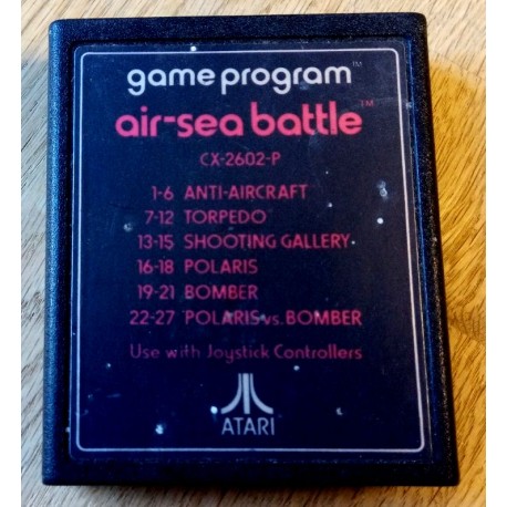 Atari 2600: Air-Sea Battle - Game Program - CX-2602-P