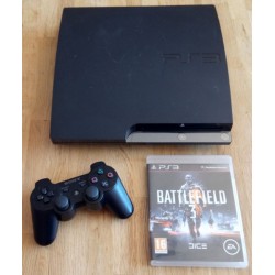 Playstation 3 Slim - 120 GB - Komplett konsoll med Battlefield 3