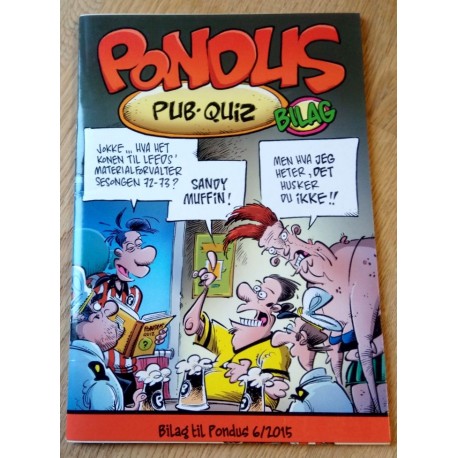Pondus Pub-Quiz - Bilag til Pondus 6/2015