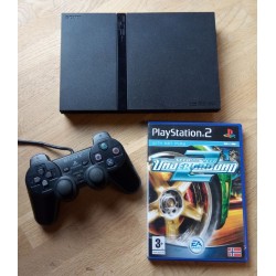 Playstation 2 Slim: Komplett konsoll med spill