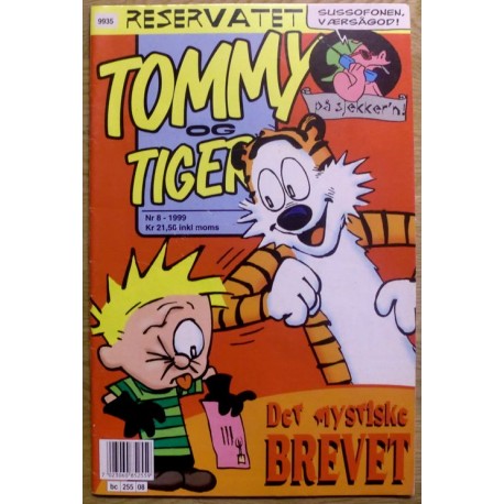 Tommy & Tigern: 1999 - Nr. 8 - Det mystiske brevet