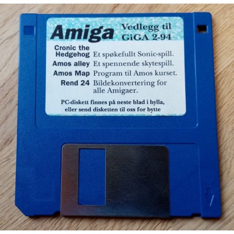 Vedleggsdiskett til Giga - Nr. 2 - 1994 - Amiga
