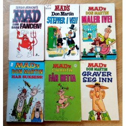 MAD's Don Martin - 6 x pocketbøker selges samlet