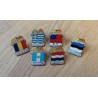 6 x Lillehammer 1994 OL-pins - Flagg