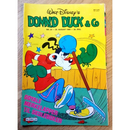 Donald Duck & Co: 1985 - Nr. 34 - Med vedlegg bak i bladet