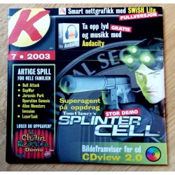 Komputer for alle: Cover-CD - 2003 - Nr. 7 - Audacity - PC
