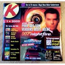 Komputer for alle: Cover-CD - 2003 - Nr. 1 - Blålys og svidd gummi