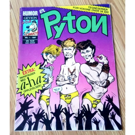 Pyton: 1987 - Nr. 1 - Papirtruser med a-ha er med!