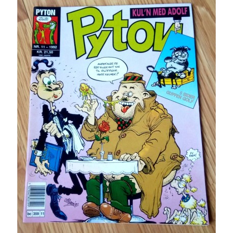 Pyton: 1992 - Nr. 11 - Anbefaler de rød eller hvit vin til blodbuse, herr Kelner?
