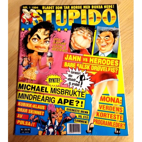 Stupido: 1994 - Nr. 1 - Bladet som tar Norge med buksa nede!
