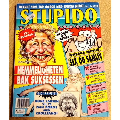 Stupido: 1992 - Nr. 1 - Bladet som tar Norge med buksa nede!