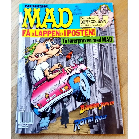 Norsk MAD: 1990 - Nr. 1 - Få lappen i posten - Ta førerprøven med MAD