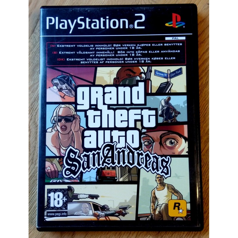 Grand Theft Auto San Andreas Rockstar Games Playstation 2 O 0917