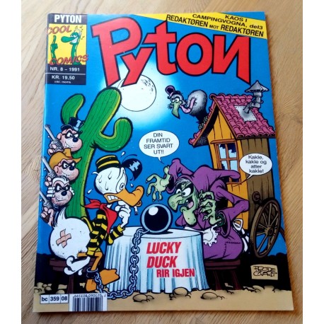 Pyton: 1991 - Nr. 8 - Lucky Duck rir igjen