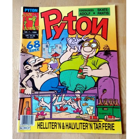 Pyton: 1990 - Nr. 7 - Hellitern og Halvlitern tar ferie