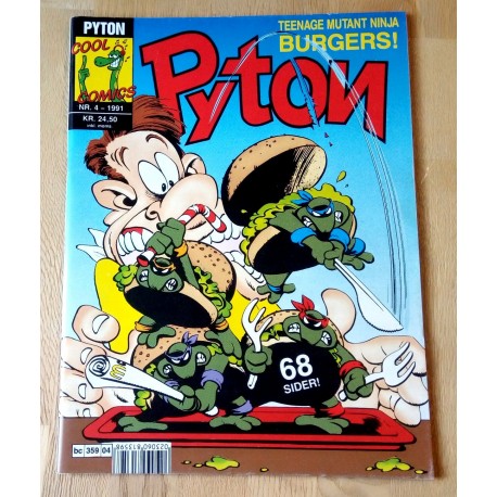 Pyton: 1991 - Nr. 4 - Teenage Mutant Ninja Burgers!