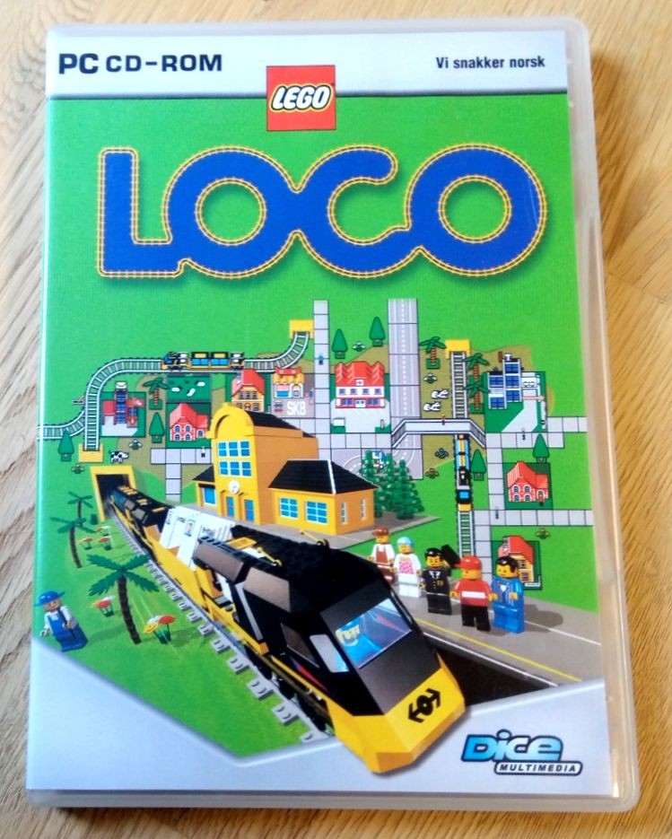 LEGO Loco Vi snakker norsk (Dice) PC O'Briens Retro Vintage