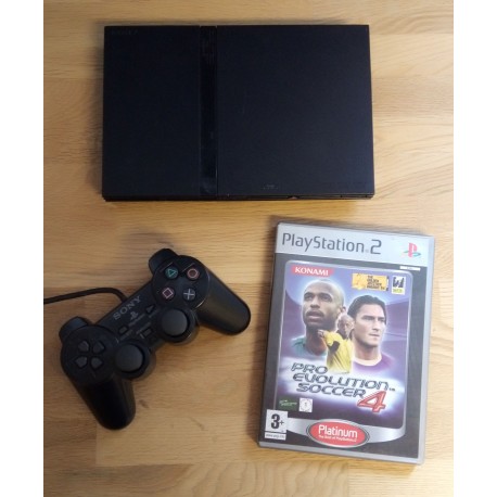 Playstation 2 Slim: Komplett konsoll med spill