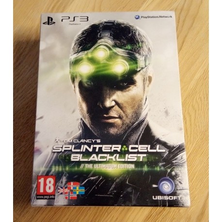 Playstation 3: Tom Clancy's Splinter Cell Blacklist - The Ultimate Edition - Med klokke! (Ubisoft)