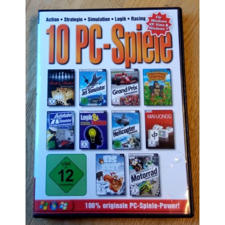 10 PC-Spiele - Für Windows XP, Vista & Windows 7