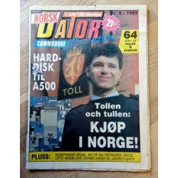 Norsk Dator Magazin - C64/128/Amiga - 1989 - Nr. 4 - Harddisk til A500