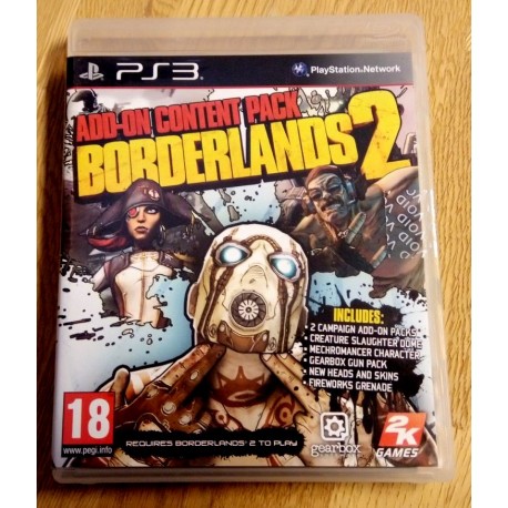 Playstation 3: Borderlands 2 - Add-On Content Pack (2K Games)
