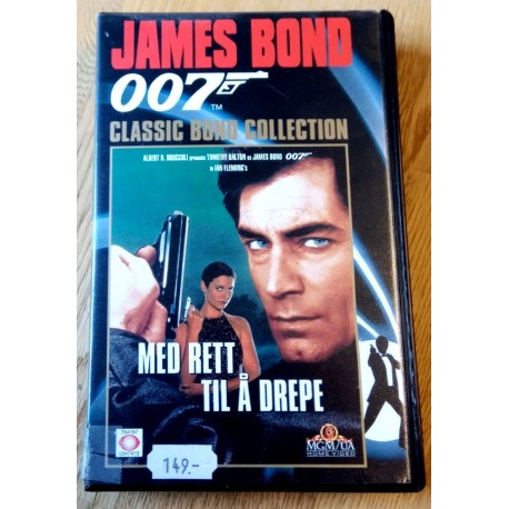 James Bond 007 - Med rett til å drepe - VHS