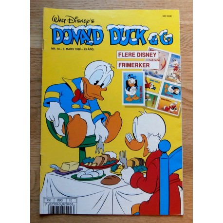 Donald Duck & Co: 1990 - Nr. 10 - Med Disney-frimerker