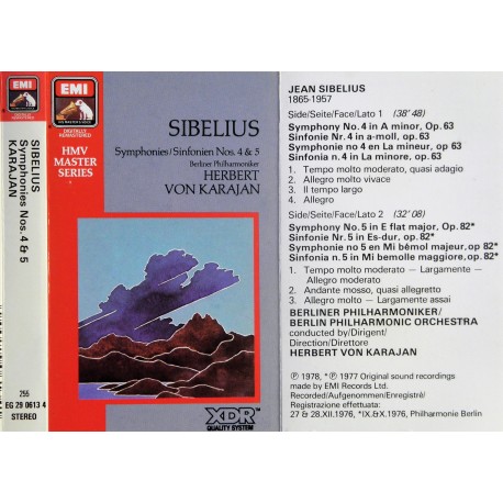 Sibelius- Symfoni nr. 4 og 5- Karajan