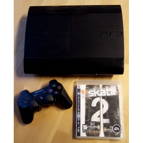 Playstation 3 Super Slim - Komplett konsoll med 12 GB HD