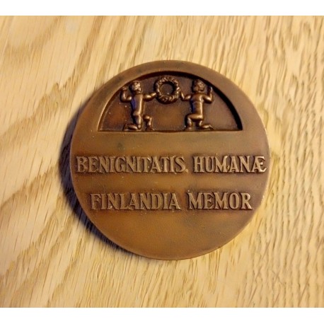 Medalje: Benignitatis Humanae Finlandia Memor - Bronse