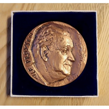 Medalje: Alf Prøysen i bronse