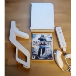 Nintendo Wii: Komplett konsoll med Call of Duty - World at War