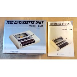 Commodore 1530 Datassette Unit - Model C2N - Eske og manual