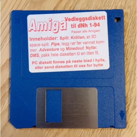 Vedleggsdiskett til DNH - Nr. 1 - 1994 - Amiga