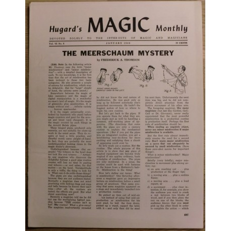 Hugard's Magic Monthly: 1949 - January