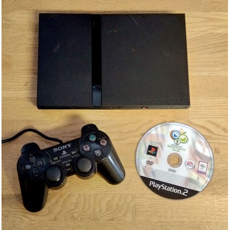 Playstation 2 Slim - Komplett konsoll med FIFA World Cup Germany 2006