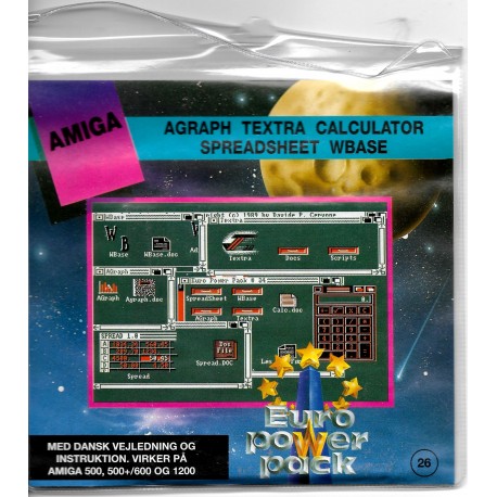 Euro Power Pack - Vol. 26 - Agraph - Textra - Calculator - Amiga