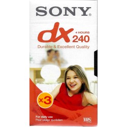 Sony DX 240 - 3 x VHS-kassetter