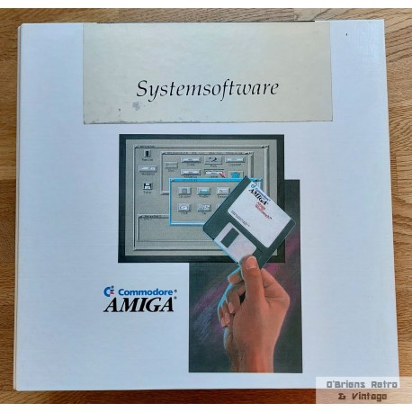 Commodore Amiga System Software - Stor bok i perm med Workbench 2.04