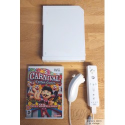 Nintendo Wii: Komplett konsoll med Carnival Funfair Games
