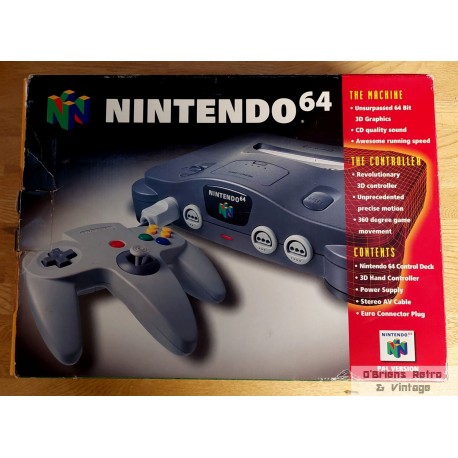 Nintendo 64 - Komplett konsoll i eske - SCN
