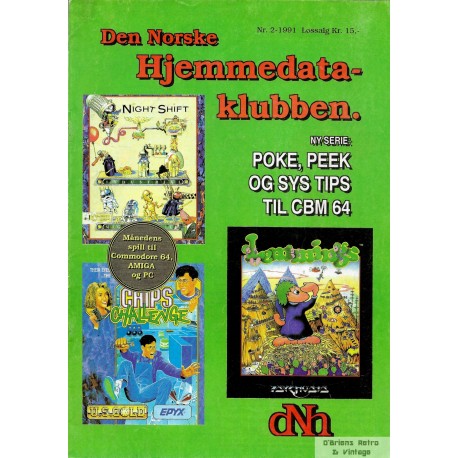 DNH - Den Norske Hjemmedataklubben - 1991 - Nr. 2