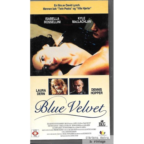 Blue Velvet - En film av David Lynch - VHS