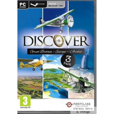 Microsoft FSX Add-On - Discover - Great Britain - Europe - Arabia - PC