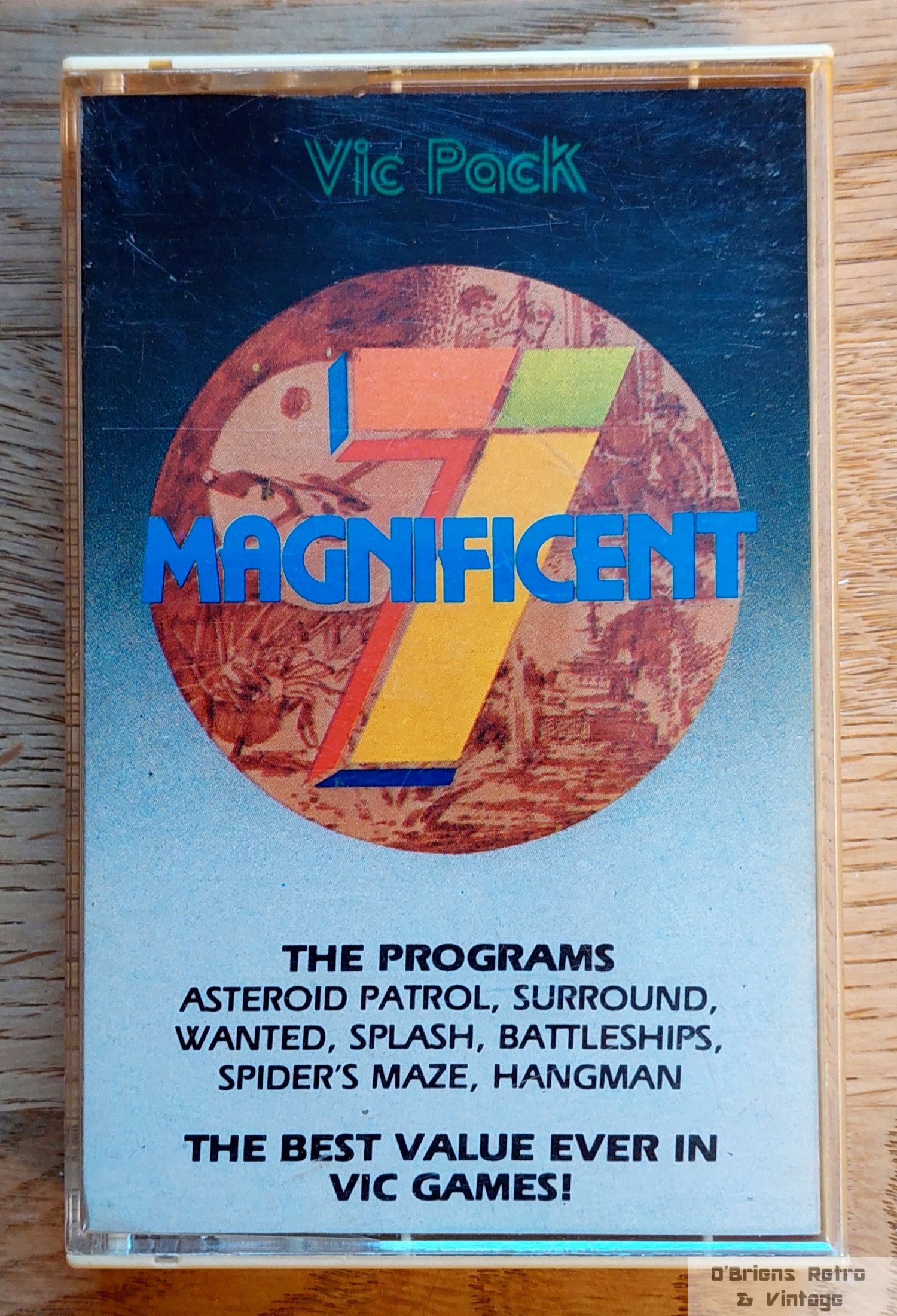 Vic Pack - Magnificent 7 - Commodore VIC-20 - O'Briens Retro & Vintage