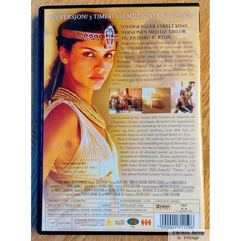 Cleopatra - DVD - O'Briens Retro & Vintage