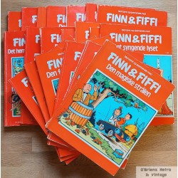 19 x Finn og Fiffi fra 1980-tallet selges samlet
